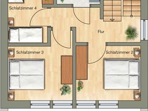 Grundriss Dachgeschoss Ferienhaus