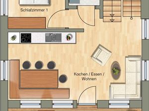 Grundriss Erdgeschoss Ferienhaus